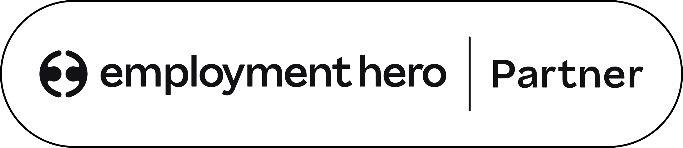 Employment Hero logo with the words Partner next to it.