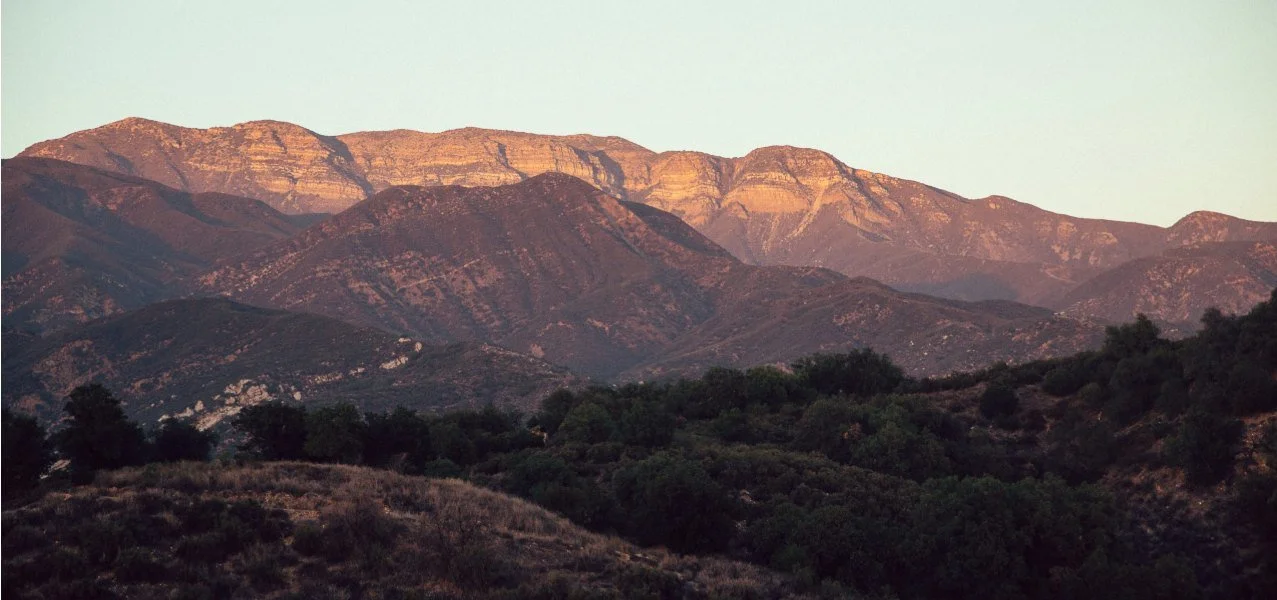 Topa Topa Mountains at sunset