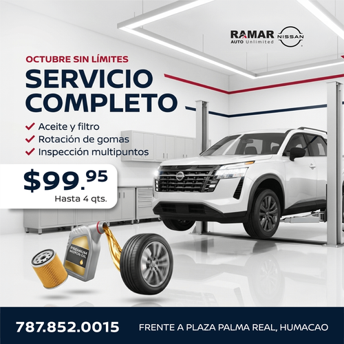 Oferta de Servicio - Cambio de aceite y filtro