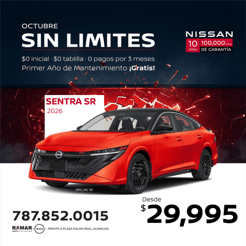 Nissan Sentra SR 2026