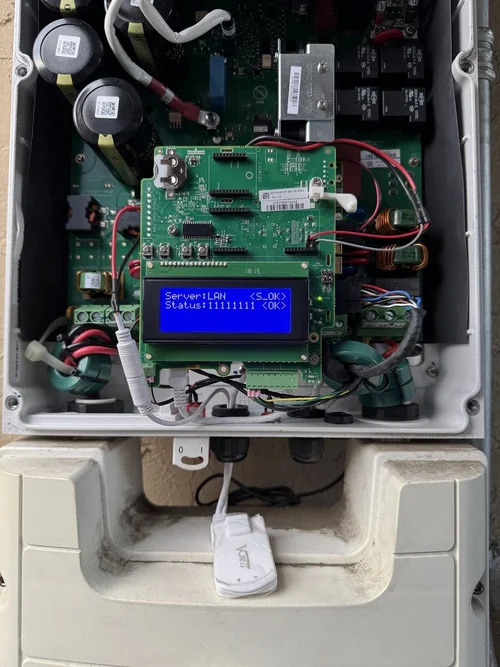Wiring tucked before closing