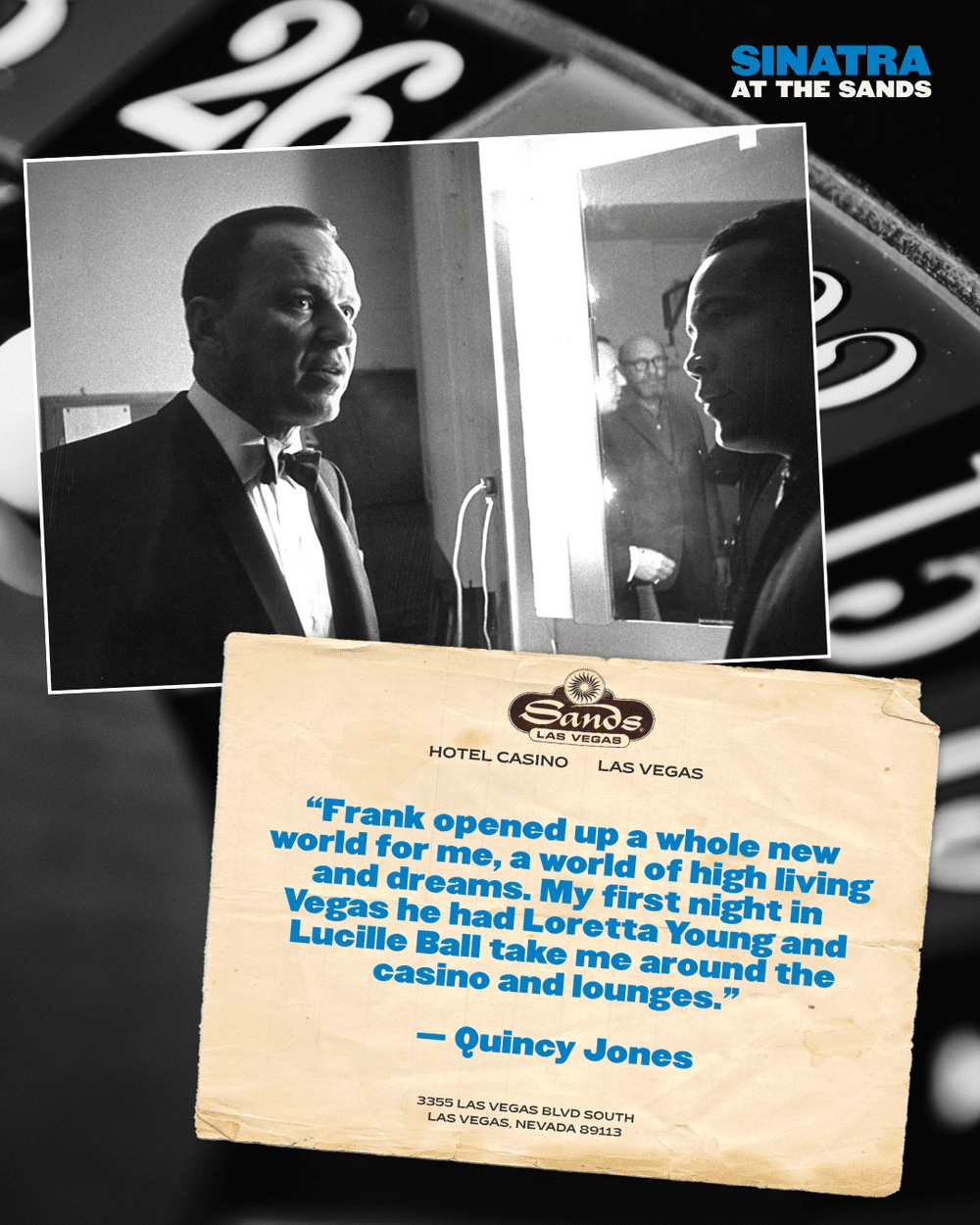 Quote card: Quincy Jones on Frank Sinatra