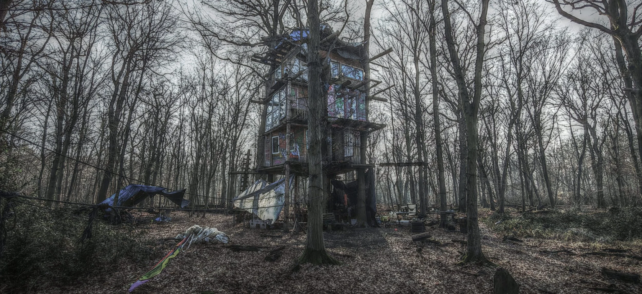 Das geräumte Protestcamp