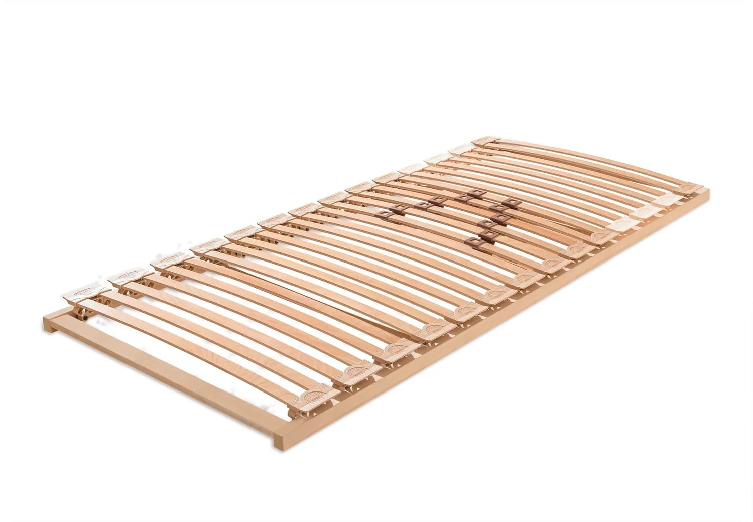 Dormiente Basic S sprung slatted frame in untreated beech