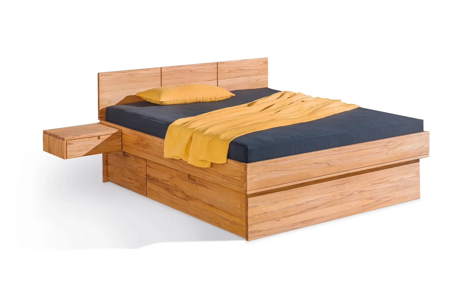 Dormiente Soreo storage bed with drawers and wall-hung console