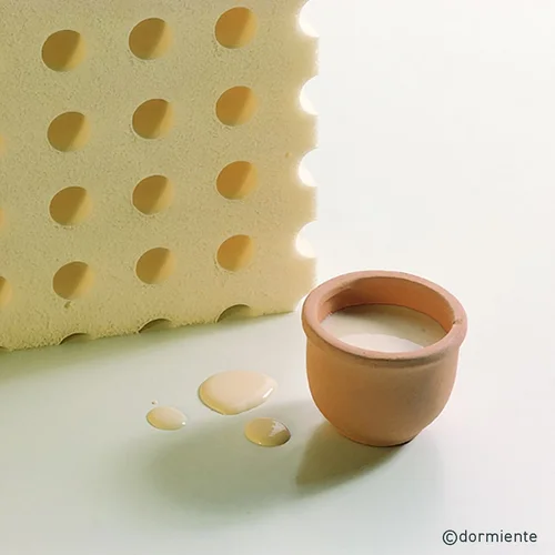Natural latex foam sample
