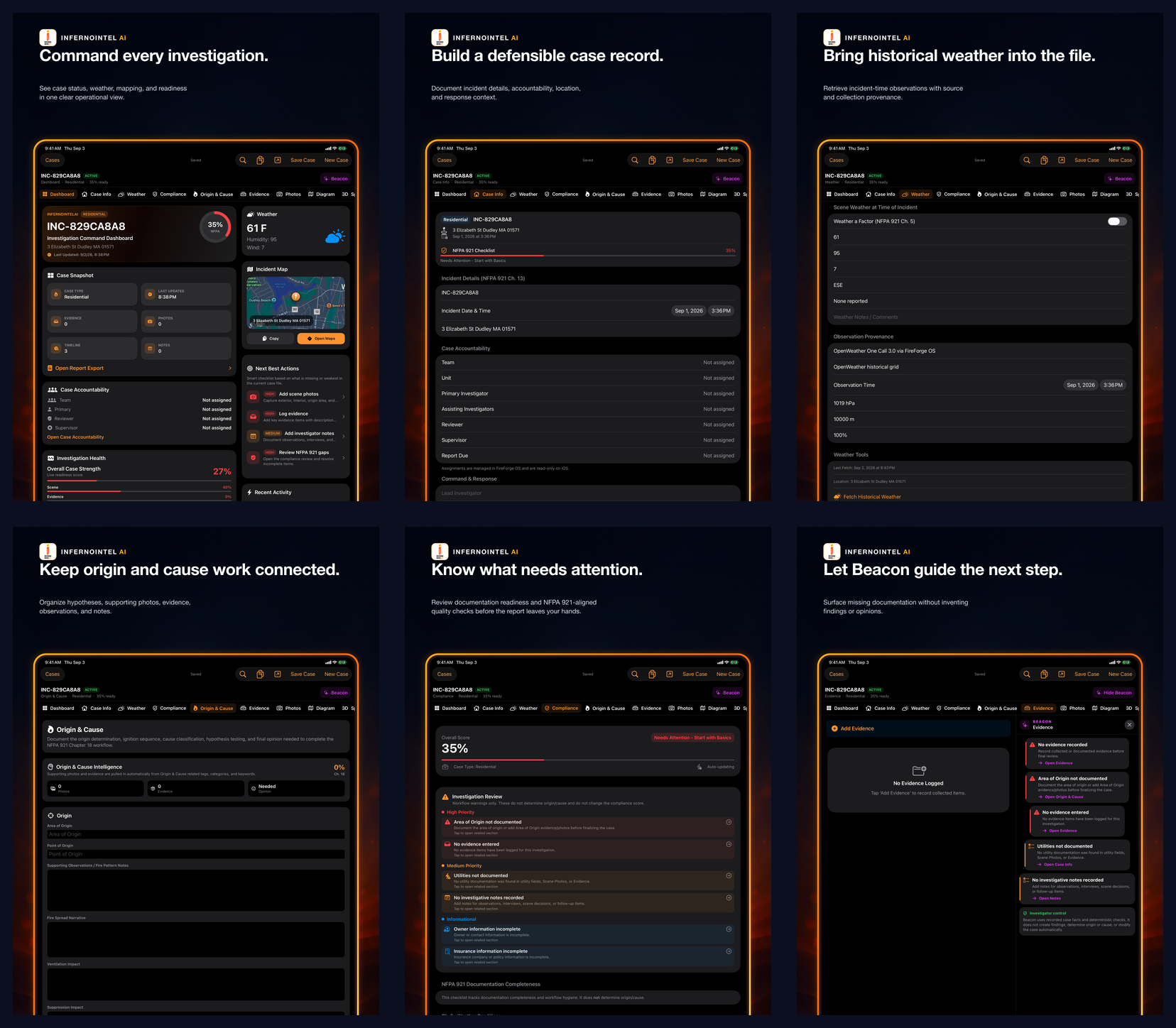 InfernoIntelAI iPad feature overview