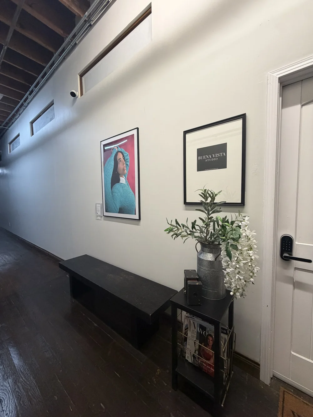 Alejandro Deleon’s winning photograph displayed outside Suite 205