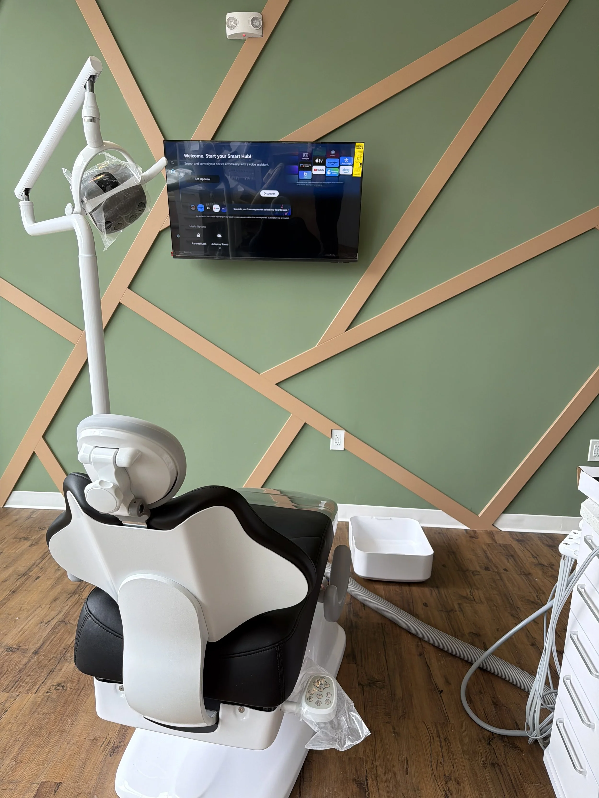 Dental operatory display installation
