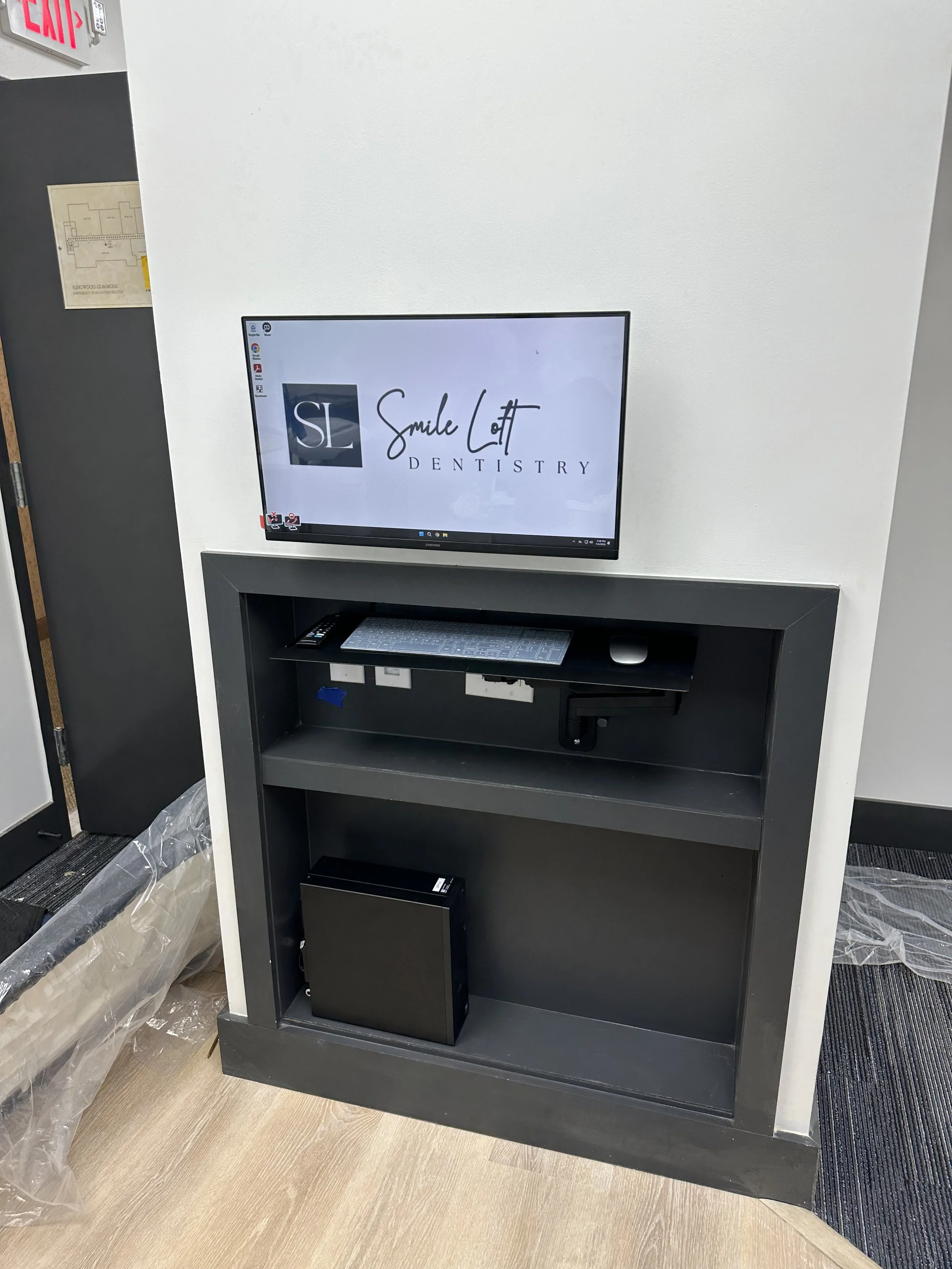 Dental workstation cabinet installation