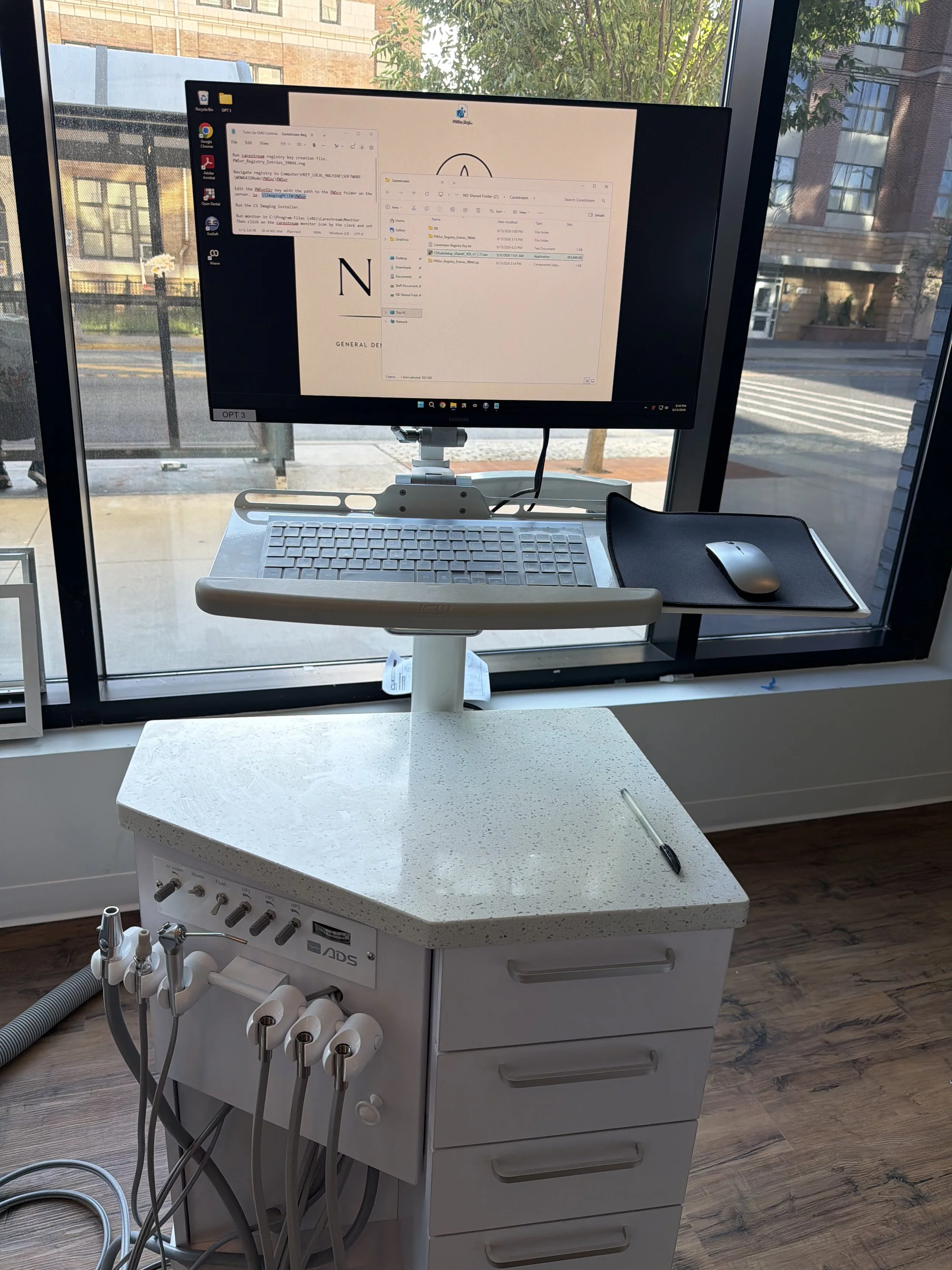 Dental operatory workstation