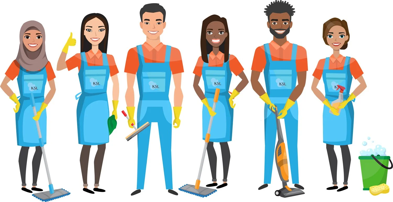 Kemp Services commercial cleaning staff