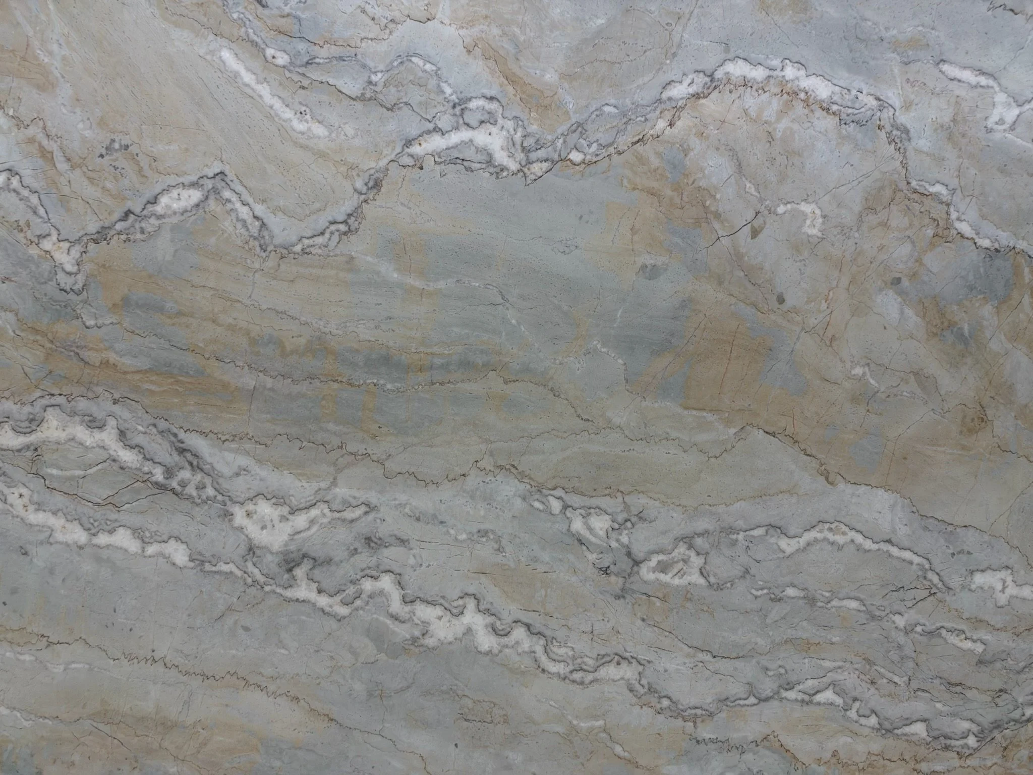 Pale gray & warm cream stone slab detail