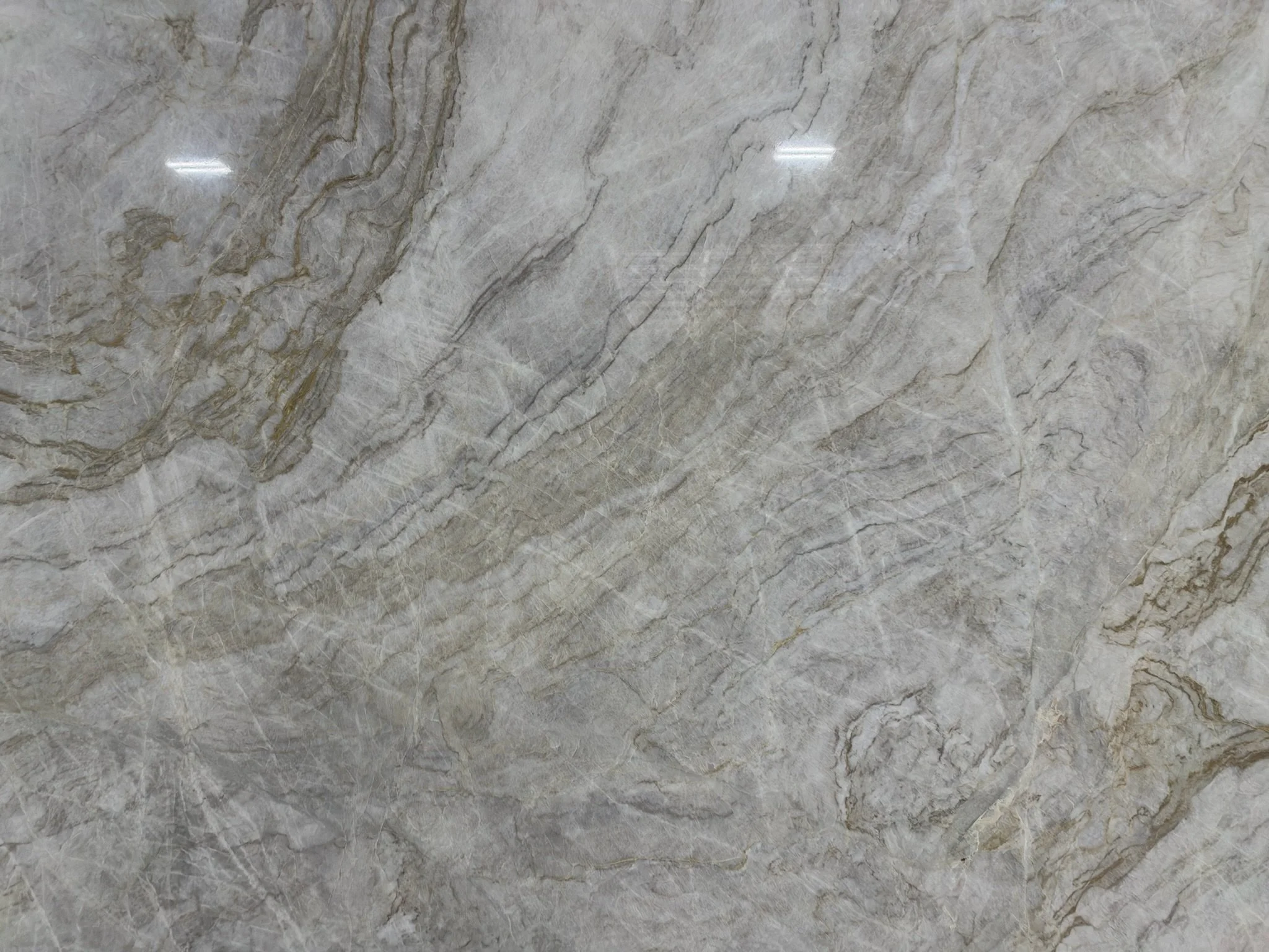 Silver-gray movement stone slab detail
