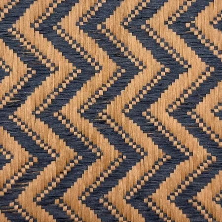 R√°fia ZIGZAG Mocca Azul Oscuro