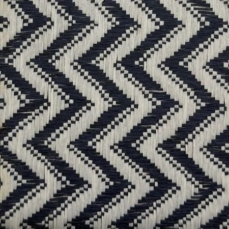 R√°fia ZIGZAG Blanco con Azul