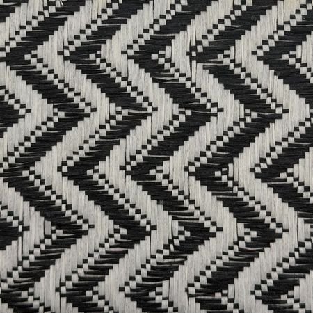 R√°fia ZIGZAG Blanco con Negro