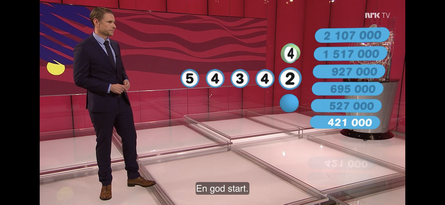 Reidar Buskenes leder Lotto-sendingen på NRK