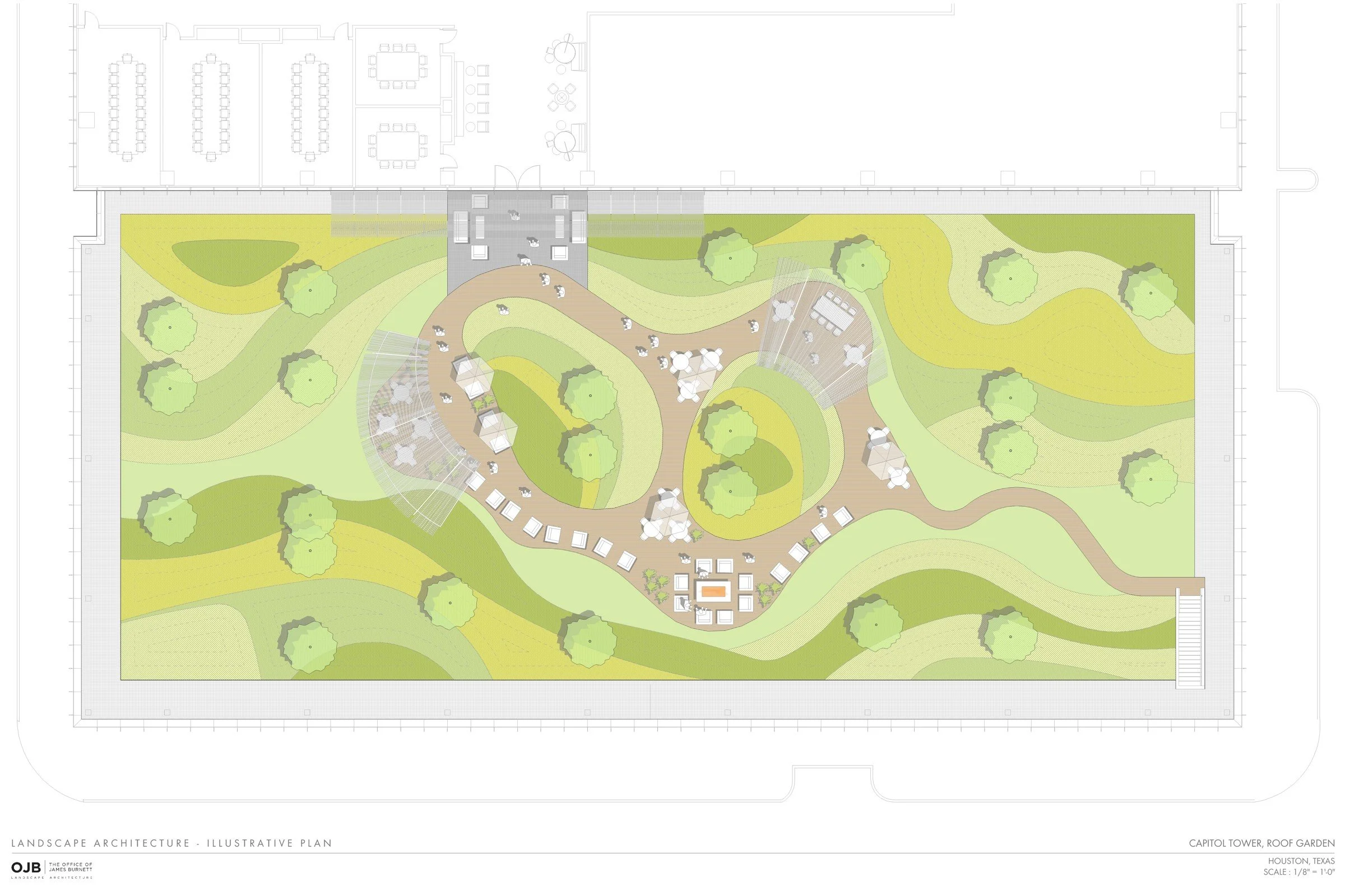 01 — Amenity roof-deck plan