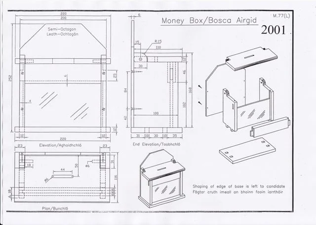 2001 skills test drawing: Money Box