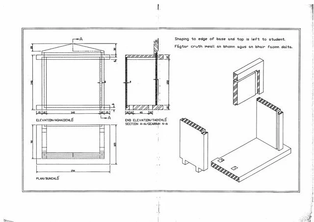 1997 skills test drawing: Cabinet