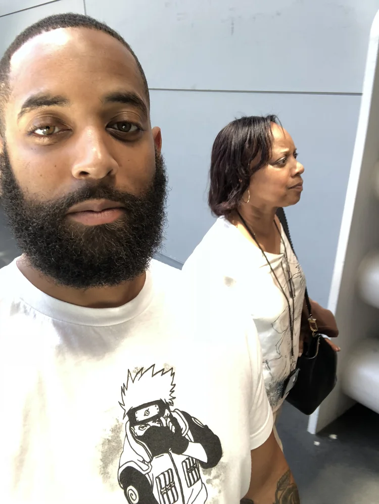 A selfie with Mom