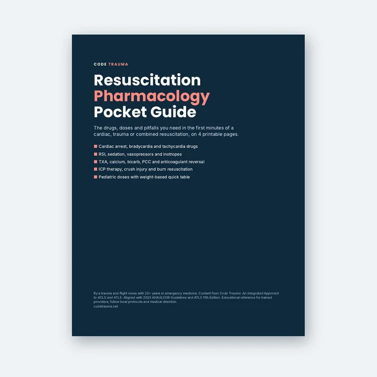 Resuscitation Pharmacology Pocket Guide