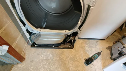 Front-load dryer in a Manhattan apartment