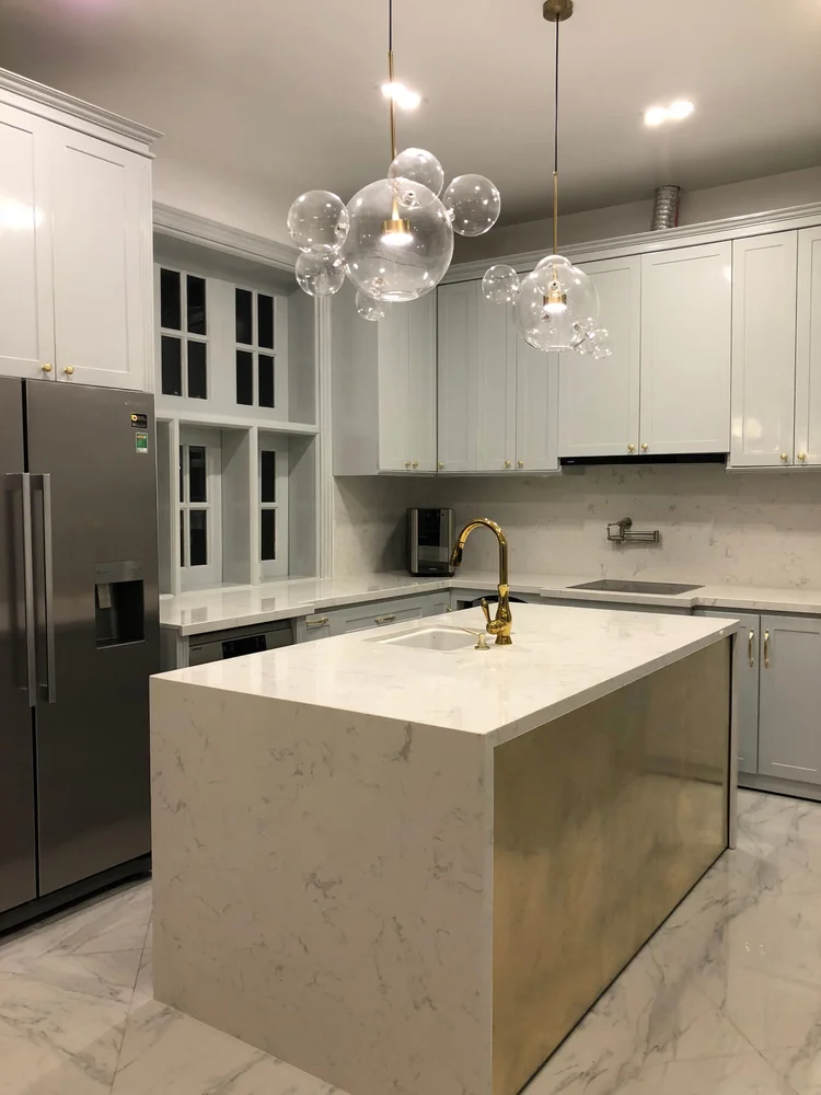 Custom kitchen island and peninsula