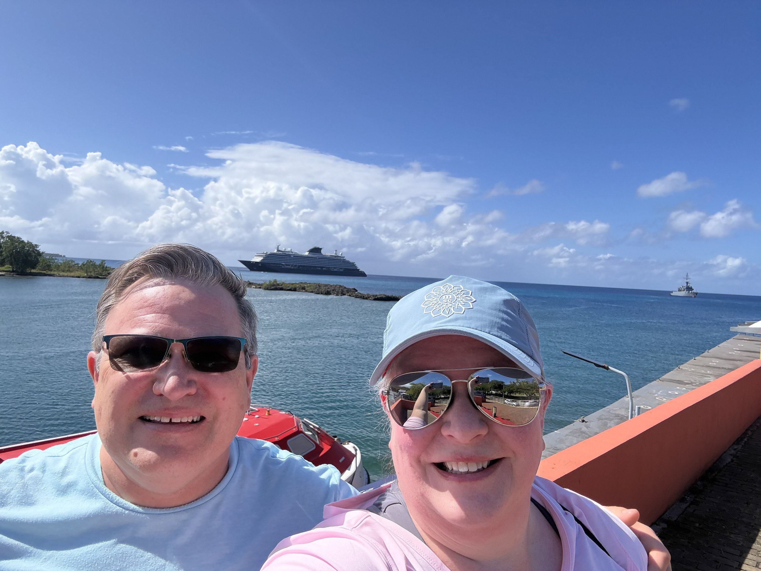 Us with Silver Moon in the bay.
