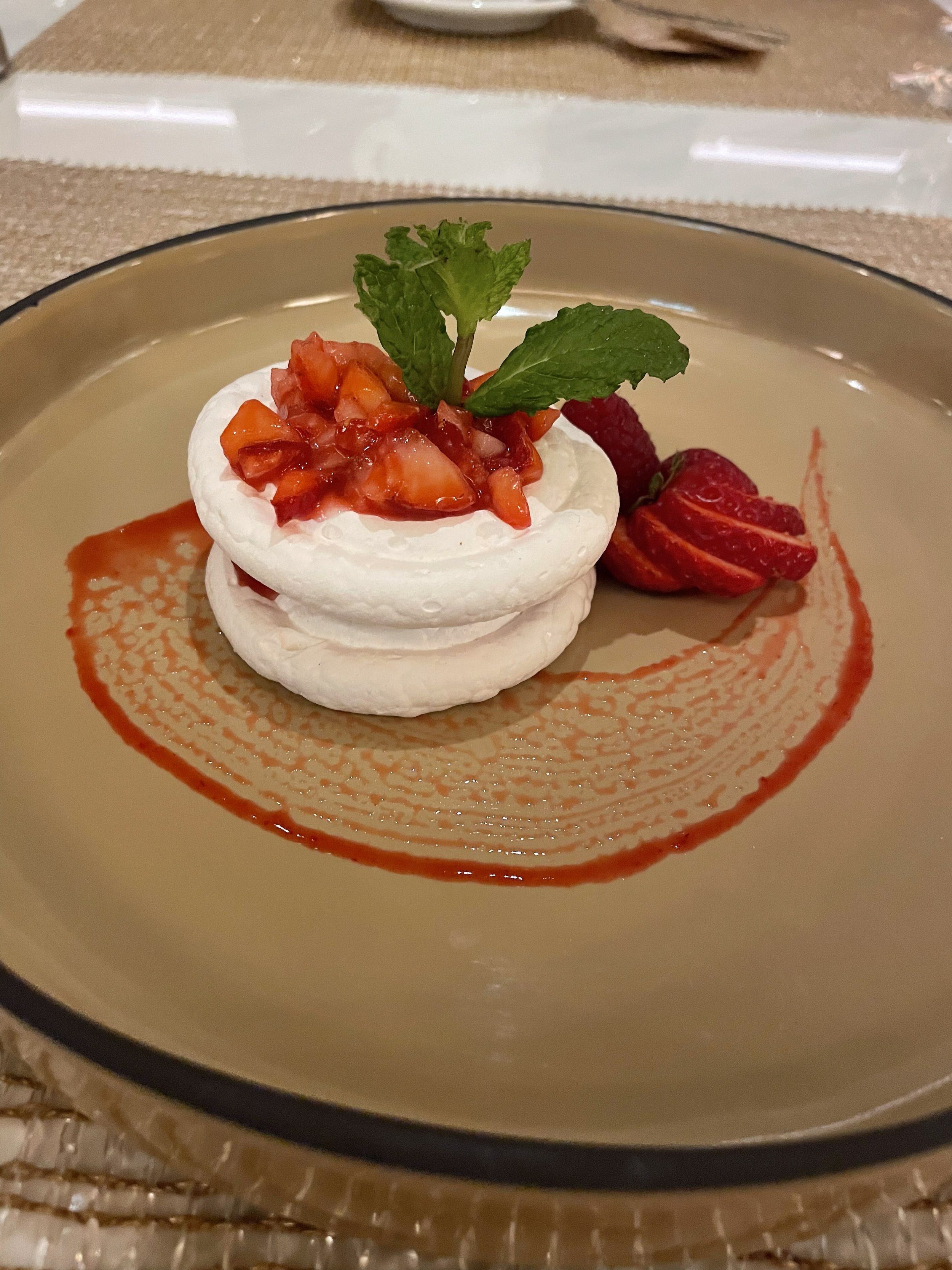 Dessert in Old San Juan.