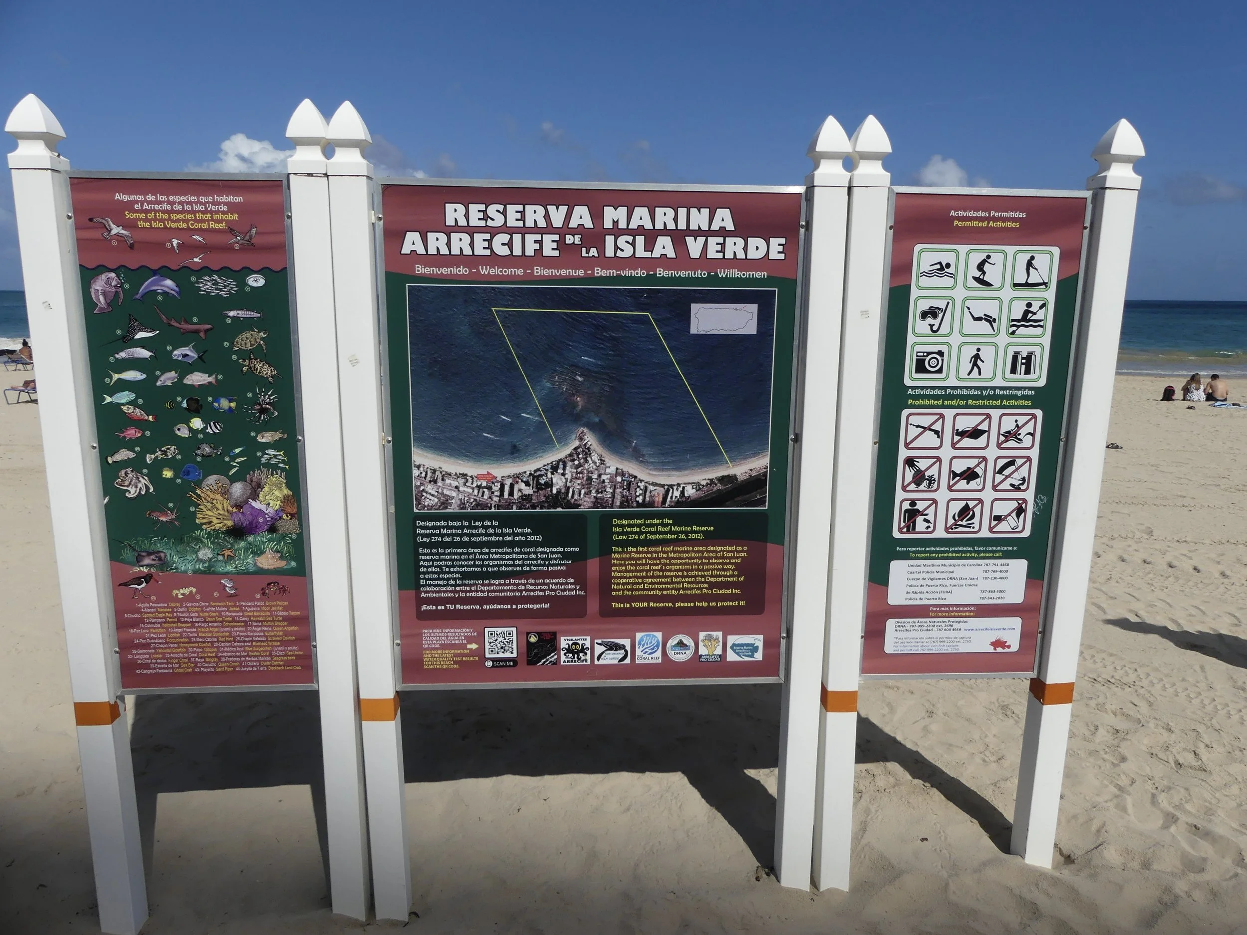 Isla Verde beach reserve, San Juan.