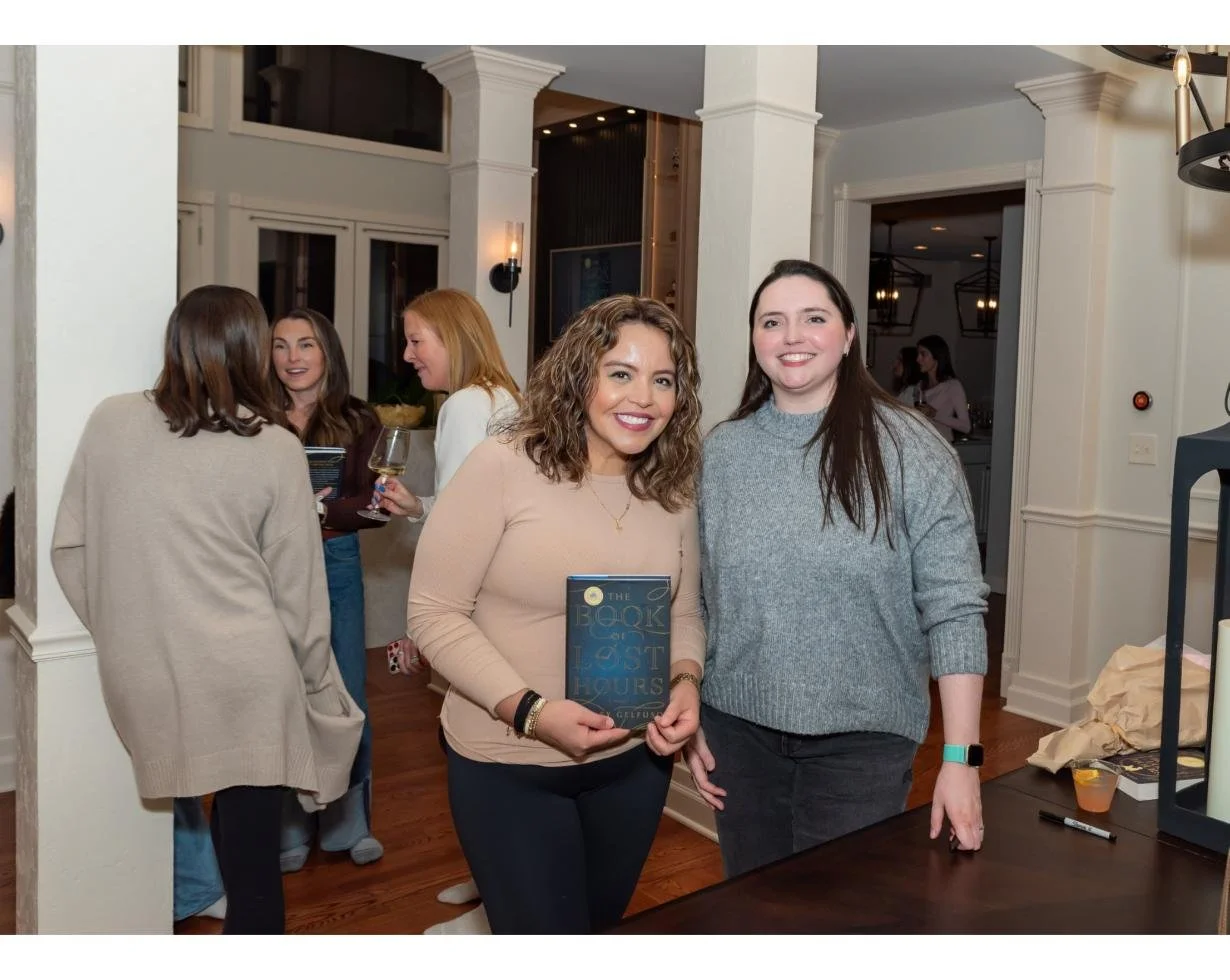 Posing with the book