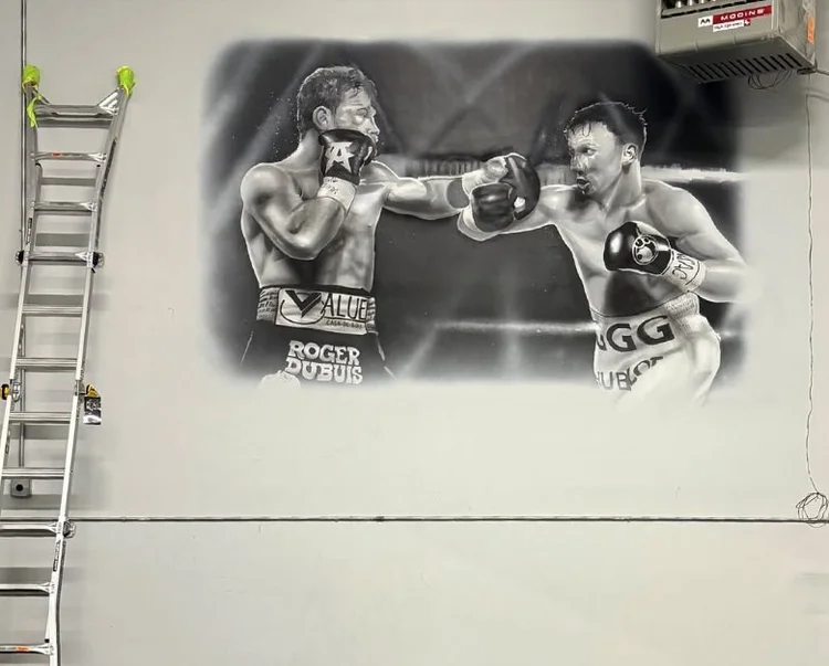 Boxing Gym – Gym Mural by SoCal Murals, Southern California