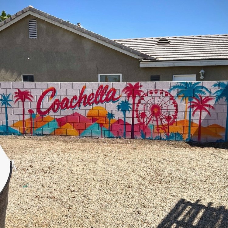 Coachella Wall – Exterior Mural by SoCal Murals, Southern California