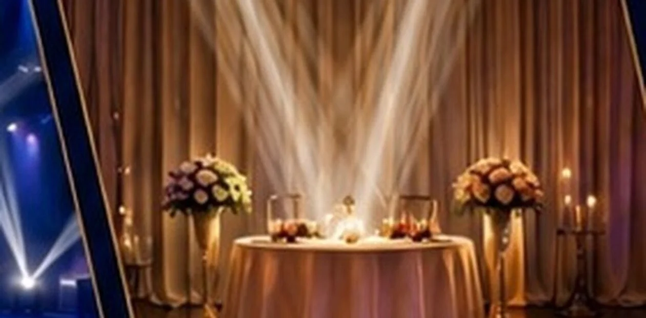 Event table and lighting detail by Illuminae