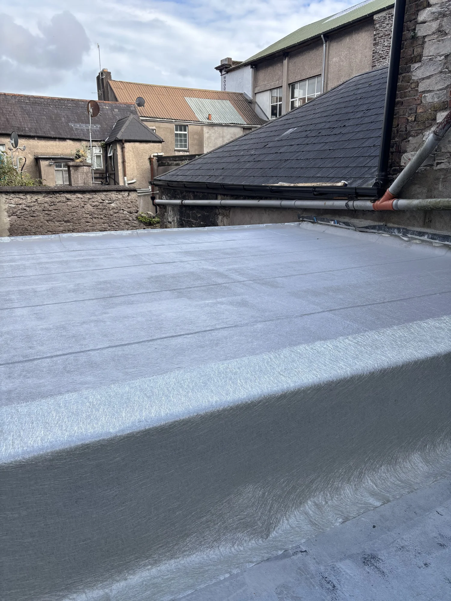 Fibreglass roof at Houston Office in Cork City