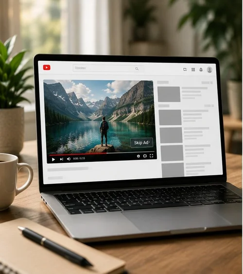 Example of an online video advertising campaign displayed in a premium video player