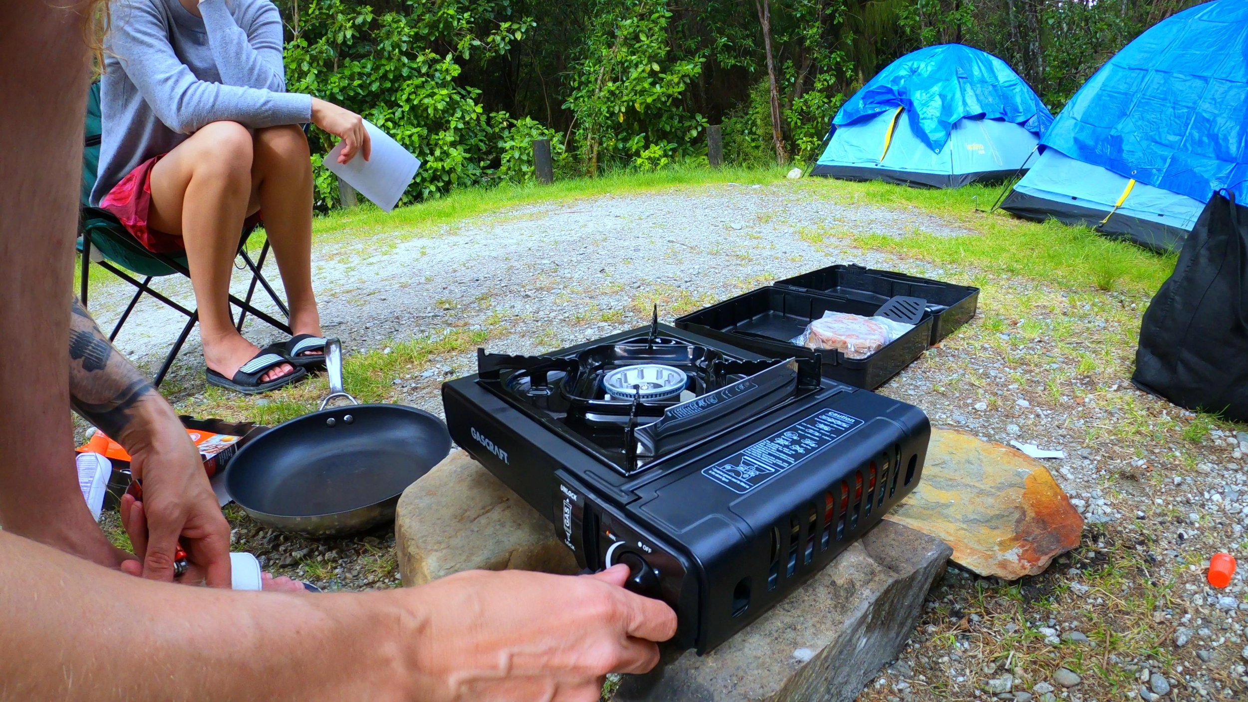Our first family camping trip at Slab Hut Creek