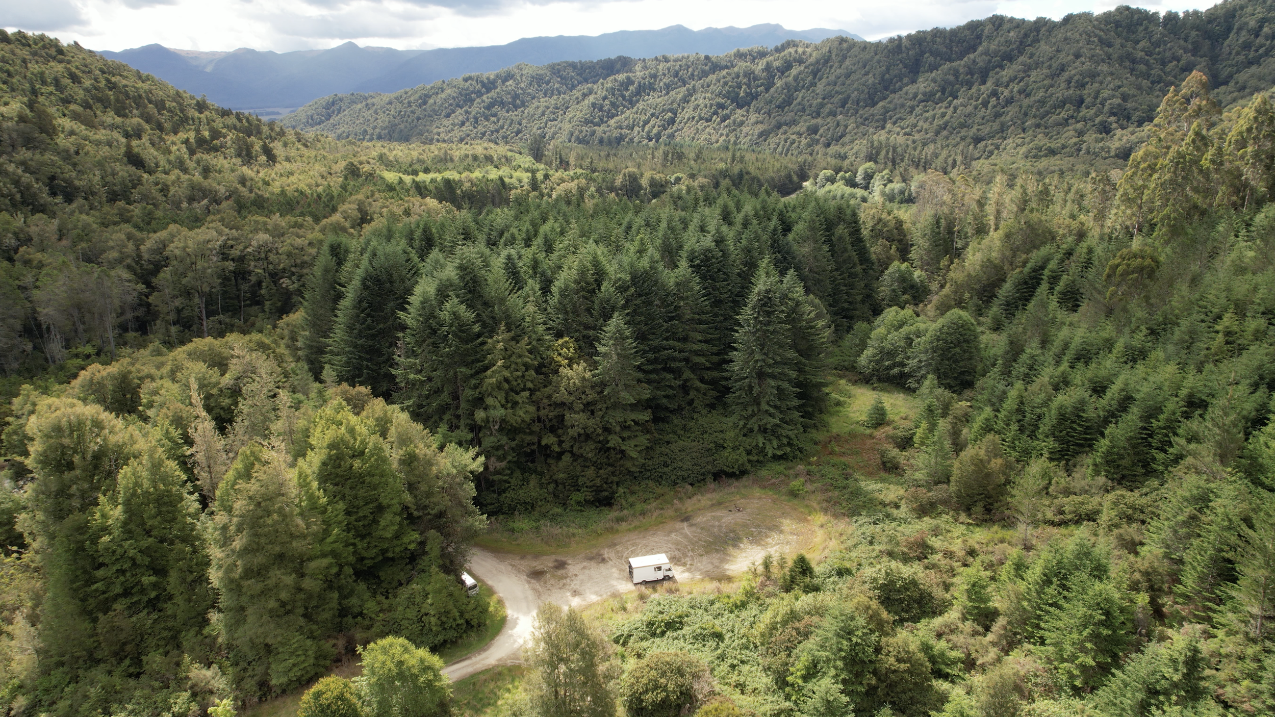 Our family camping at Slab Hut Creek Campsite near Reefton