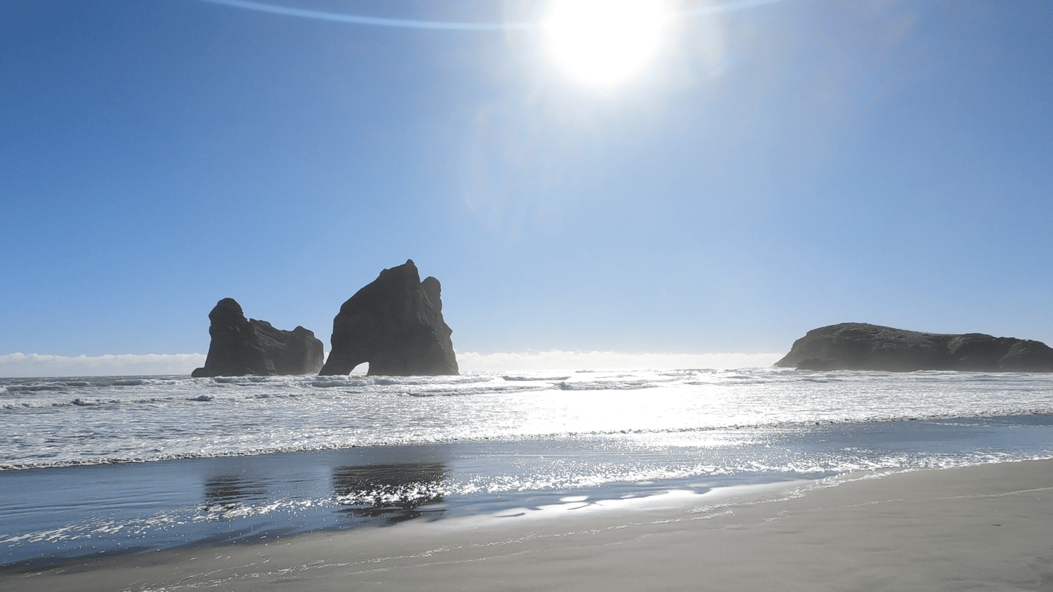 Archway Islands at Wharariki Beach