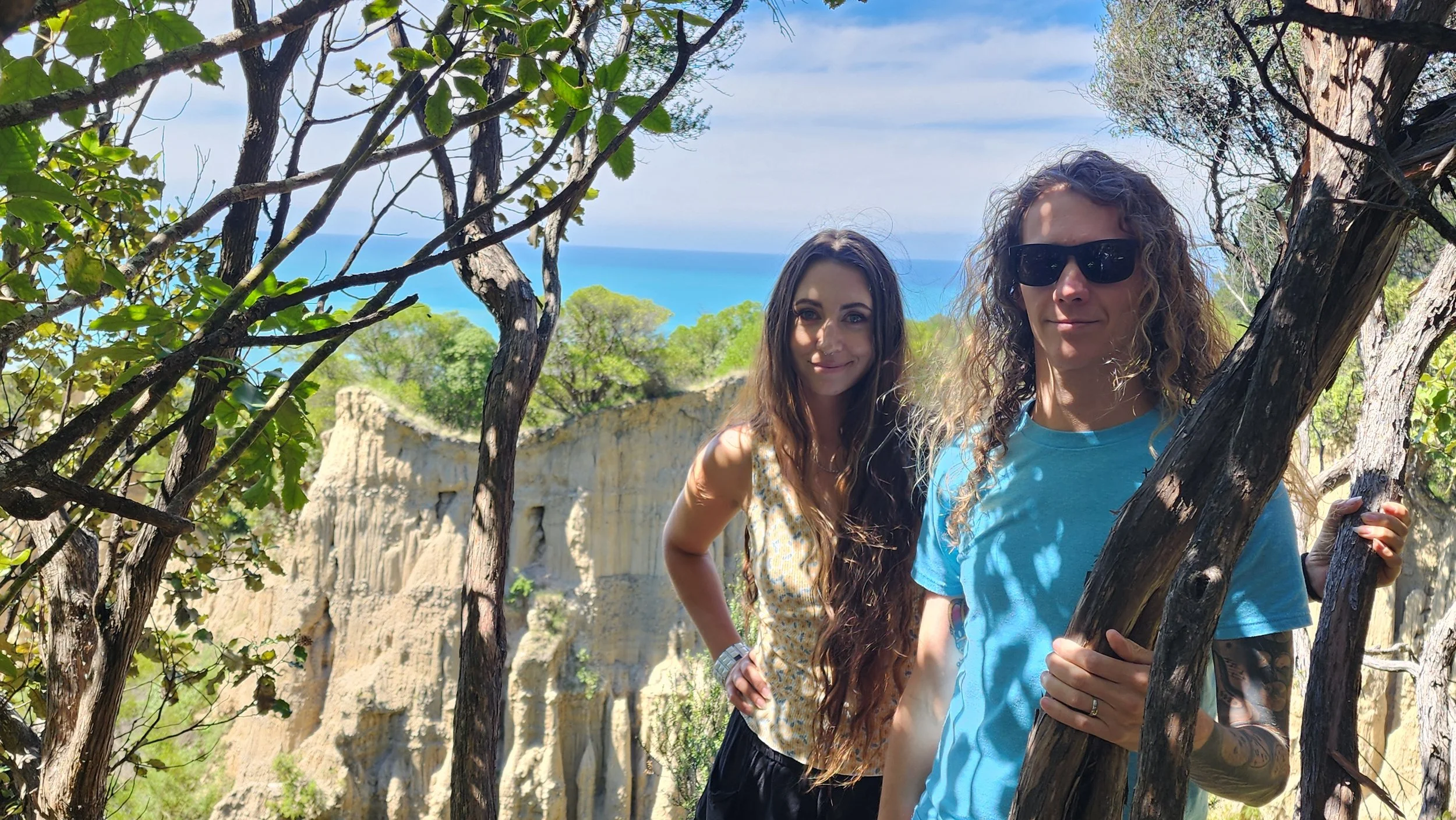 Standing beside the Cathedral Gully cliffs