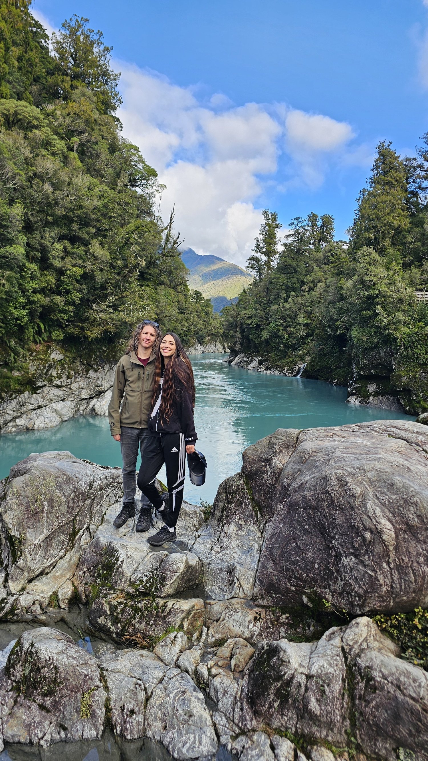 Exploring Hokitika Gorge together