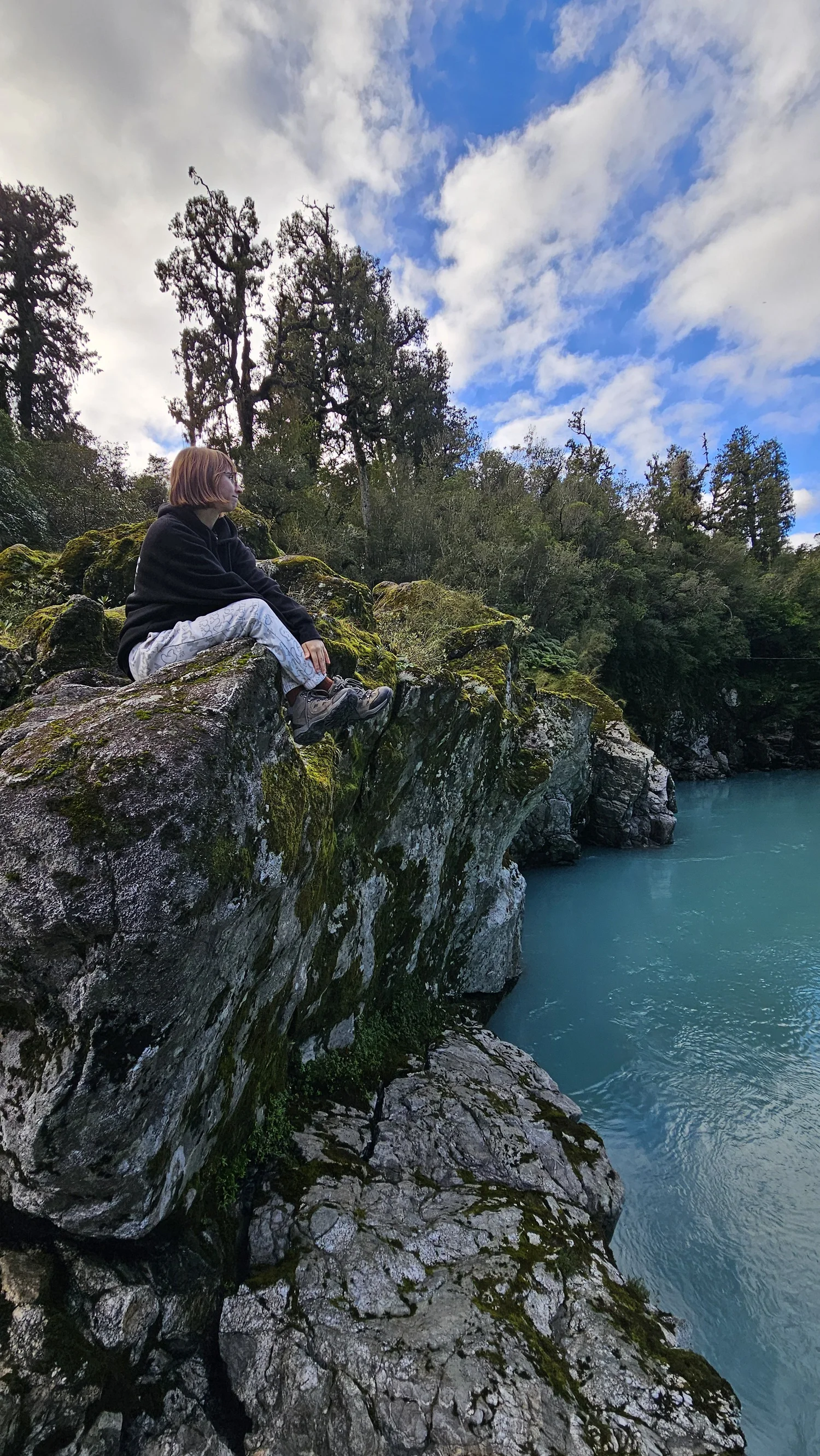 Our family exploring Hokitika Gorge