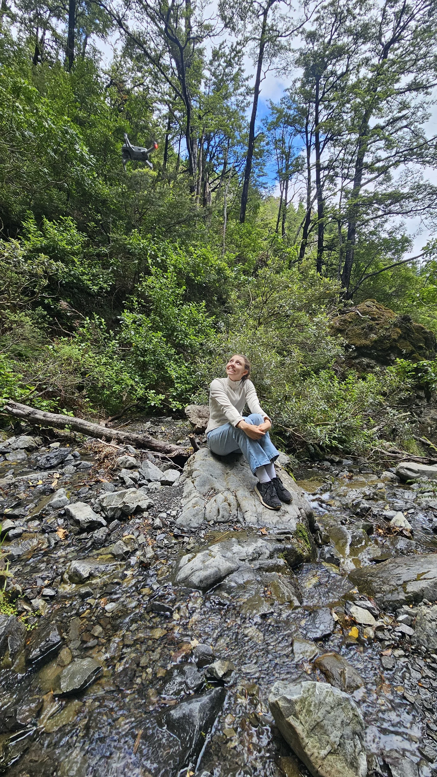 At the base of Dog Stream Falls
