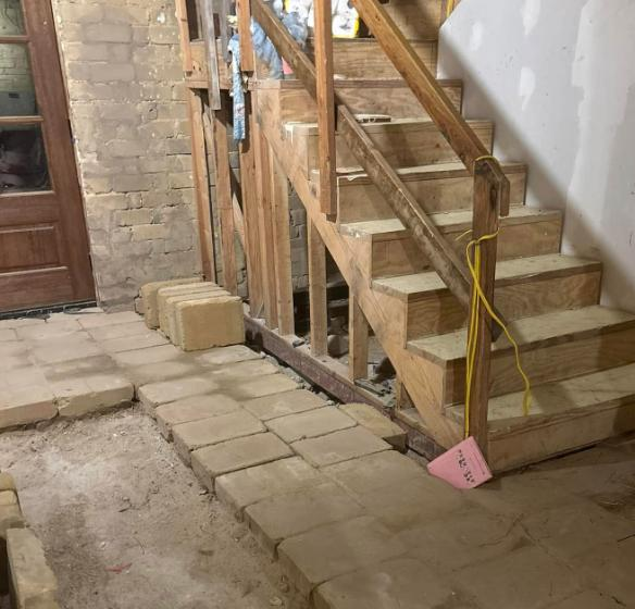 Stairs on the first floor