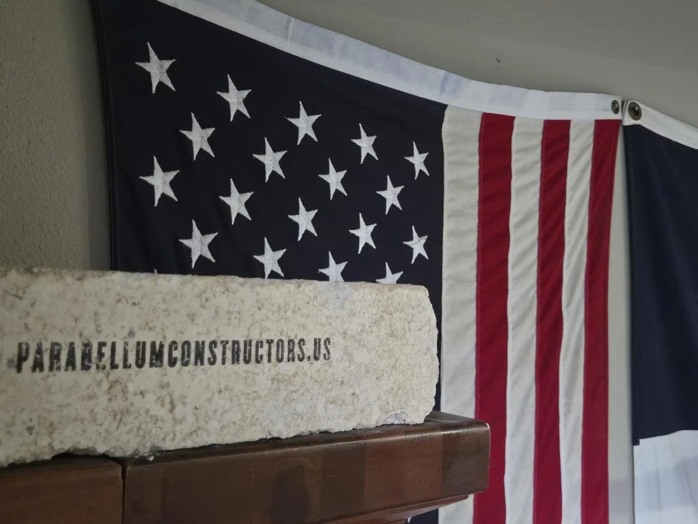 Branded Parabellum earth block