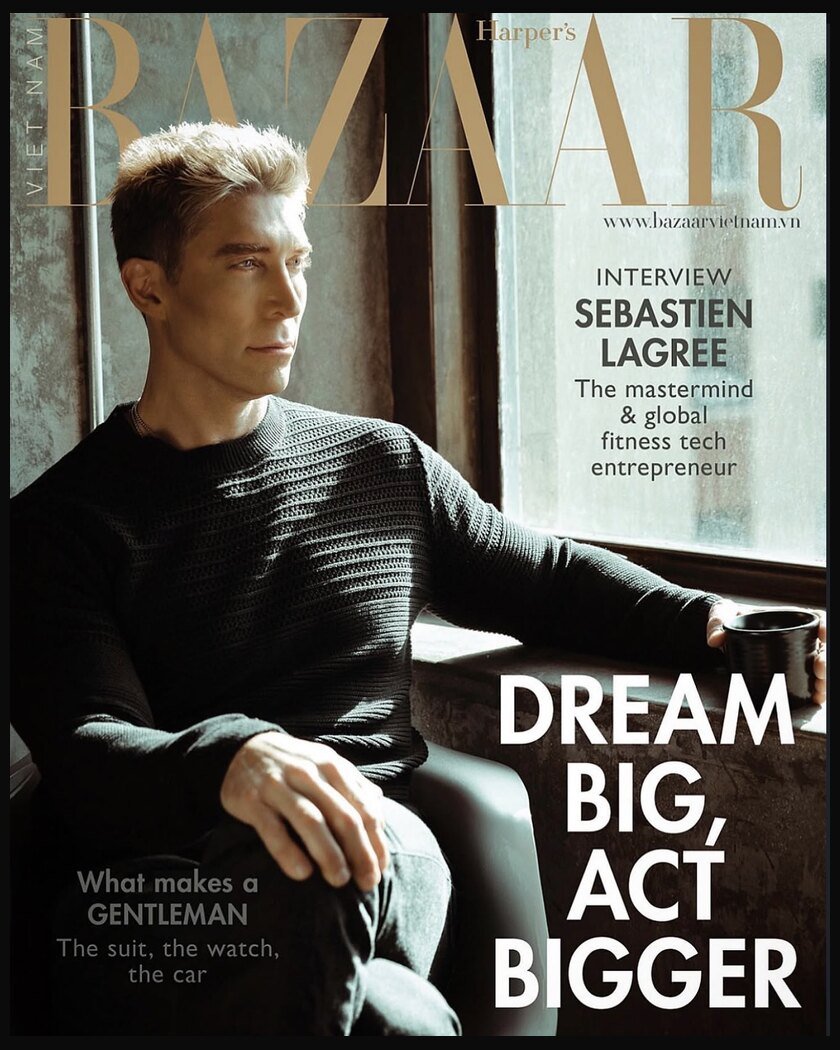Harper's Bazaar magazine cover photographed by Dan Grab