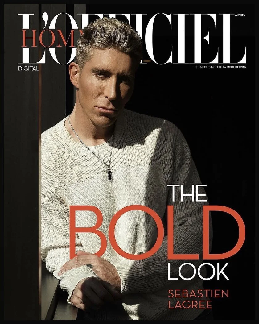 L'Officiel Hommes magazine cover photographed by Dan Grab