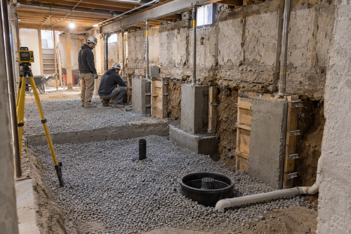 Basement underpinning